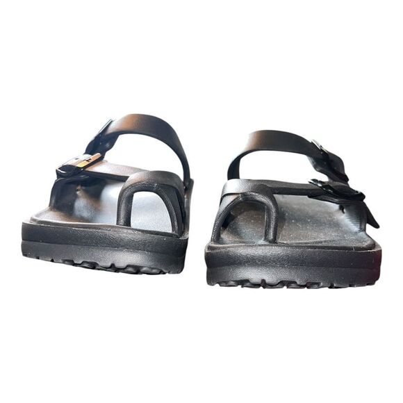 Skechers Women's Foamies Arch Fit Cali Breeze Gold Star Sandals Black 5M EUC - Picture 6 of 9